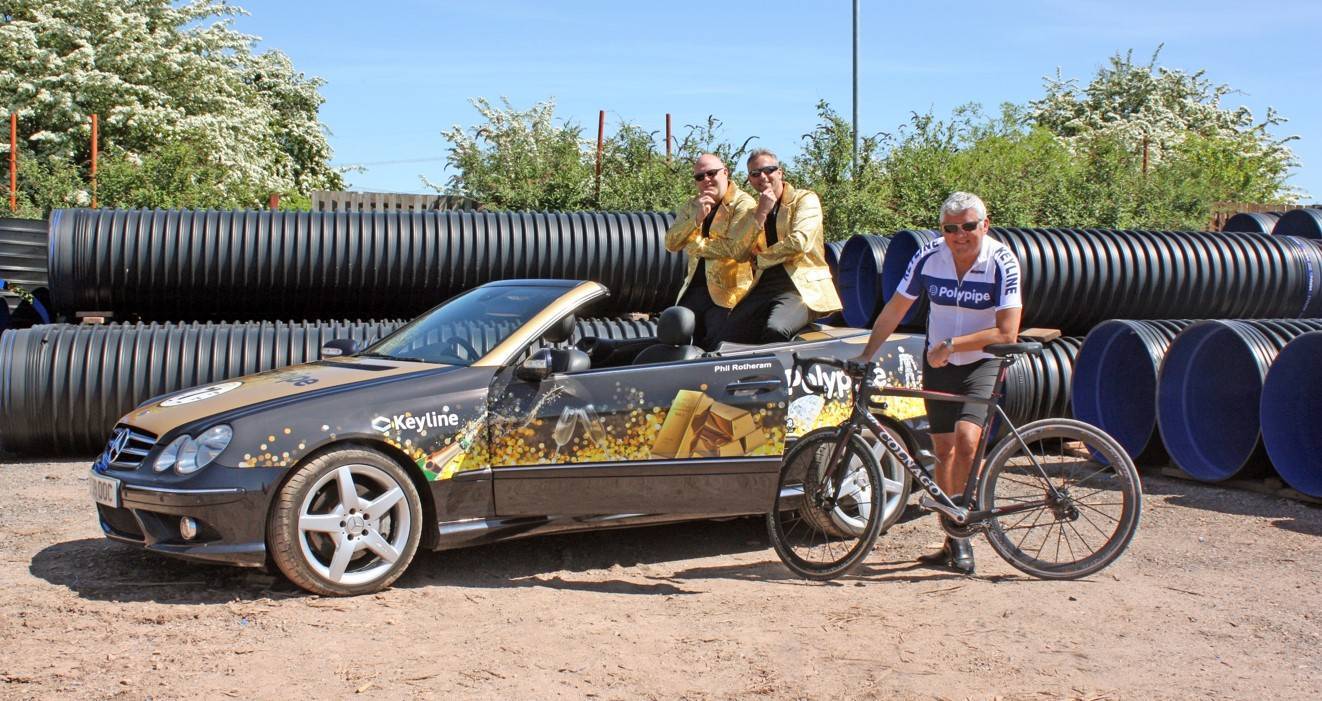 Polypipe hits the road for the ninth Keyline Rally in a bid to raise £1,000,000 for Prostate Cancer UK