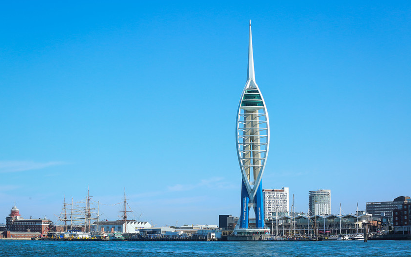 A day of two halves: 20th anniversary Polypipe regatta The Portsmouth Skyline, as taken from the water.